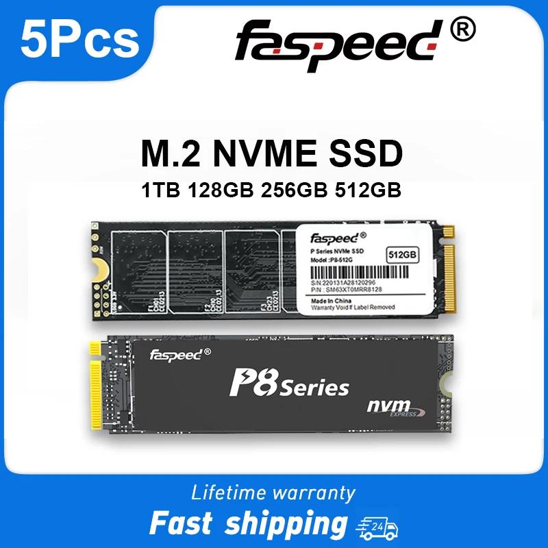 Faspeed SSD 1TB 512GB M2 Nvme ָ Ʈ ̺, PCIe 2280 ϵ ũ, PC Ʈ ũž  HDD M 2 Nvme, 128GB 256GB, 5 